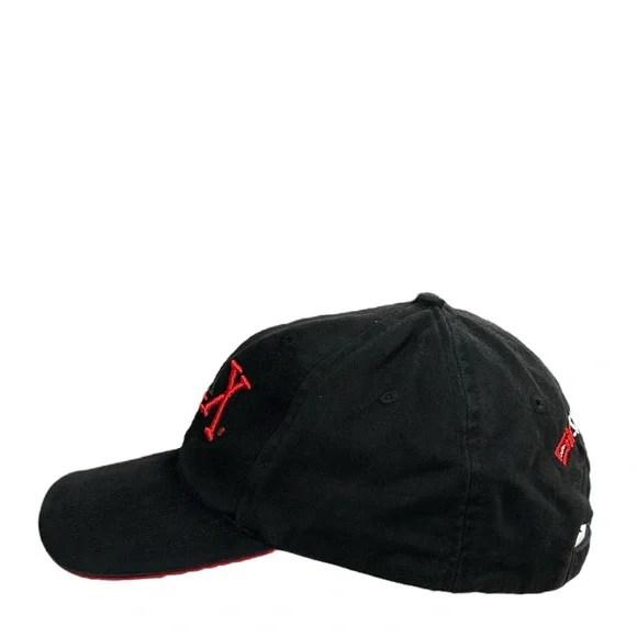 Vintage Impax Hammers & Bits Smith Bits Black Adjustable Strapback Hat - Picture 2 of 5